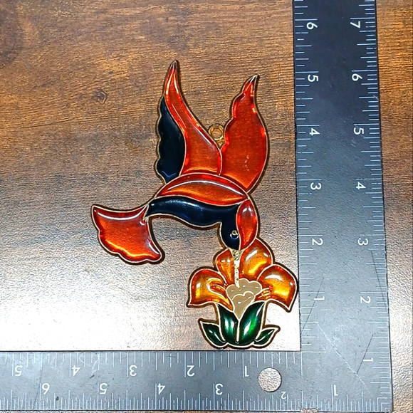 Vintage 5" Hummingbird Sun Catcher - Picture 3 of 3